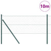 Poste para valla Vidaxl verde 10 x 0,6 m (malla 50 mm) acero y PVC