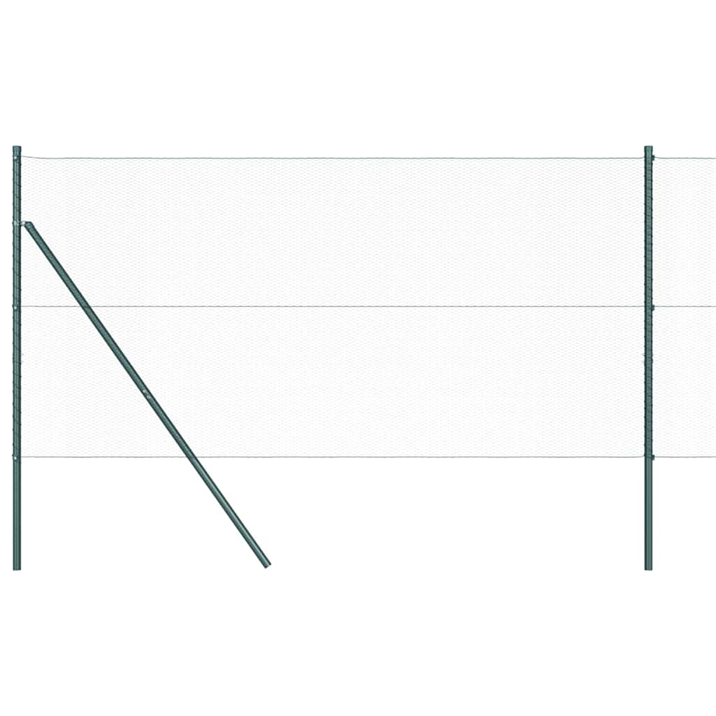 Poste para valla vidaxl verde 10 x 1 m (malla 13 mm) acero y PVC