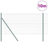 Poste para valla vidaxl verde 10 x 1 m (malla 36 mm) acero y PVC