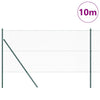 Paletto per recinzione Vidaxl verde 10 x 1,2 m (maglia 13 mm) in acciaio e PVC