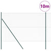 Vidaxl afrasteringspaal groen 10 x 1,6 m (13 mm gaas) staal en pvc