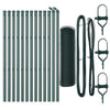 Vidaxl afrasteringspaal groen 25 x 0,6 m (25 mm gaas) staal en pvc