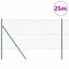 Poste para valla Vidaxl verde 25 x 1 m (malla 36 mm) acero
