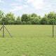 Vidaxl afrasteringspaal grijs 10 x 0,5 m (13 mm gaas) staal en pvc