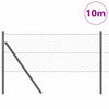 Poste para valla Vidaxl gris 10 x 0,6 m (malla 50 mm) acero y PVC