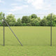 Poste para valla Vidaxl gris 10 x 1,5 m (malla 36 mm) acero y PVC