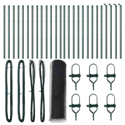 Vidaxl afrasteringspaal grijs 50 x 0,6 m (25 mm gaas) staal en pvc