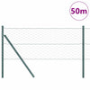 Vidaxl afrasteringspaal grijs 50 x 0,6 m (50 mm gaas) staal en pvc