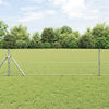 Vidaxl afrasteringspaal zilver 10 x 0,6 m (50 mm gaas) staal