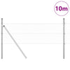Poste para valla Vidaxl plateado 10 x 0,8 m (malla de 25 mm) acero