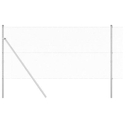 Paletto per recinzione Vidaxl argento 10 x 1,4 m (maglia 13 mm) in acciaio