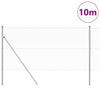 Poste para valla Vidaxl plateado 10 x 1,4 m (malla de 36 mm) acero