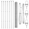 Vidaxl afrasteringspaal zilver 10 x 1,5 m (13 mm gaas) staal