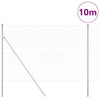 Paletto per recinzione Vidaxl argento 10 x 1,6 m (maglia 36 mm) in acciaio