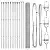 Poste para valla Vidaxl plateado 25 x 1,5 m (malla de 25 mm) acero