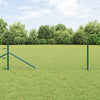 Vidaxl afrasteringspaal groen 10 x 0,5 m (50 mm gaas) staal en pvc