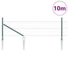 Vidaxl afrasteringspaal groen 10 x 0,5 m (50 mm gaas) staal en pvc