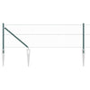 Vidaxl afrasteringspaal groen 10 x 0,8 m (25 mm gaas) staal en pvc