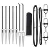 Paletto per recinzione Vidaxl grigio 10 x 0,5 m (maglia 13 mm) in acciaio e PVC