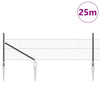 Vidaxl afrasteringspaal grijs 25 x 0,5 m (13 mm gaas) staal