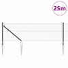 Vidaxl afrasteringspaal grijs 25 x 0,6 m (13 mm gaas) staal en pvc