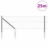 Vidaxl afrasteringspaal grijs 25 x 0,6 m (25 mm gaas) staal en pvc