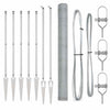 Vidaxl afrasteringspaal zilver 10 x 1,6 m (13 mm gaas) staal