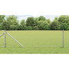 Poste para valla Vidaxl plateado 25 x 0,6 m (malla 50 mm) acero
