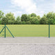 Poste para valla Vidaxl verde 10 x 0,4 m (malla 25 mm) acero y PVC