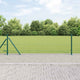 Poste para valla Vidaxl verde 10 x 0,6 m (malla 25 mm) acero y PVC