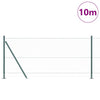 Vidaxl afrasteringspaal groen 10 x 0,8 m (50 mm gaas) staal en pvc