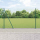 Poste para valla Vidaxl verde 10 x 1,4 m (malla 13 mm) acero y PVC