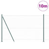 Poste para valla Vidaxl verde 10 x 1,4 m (malla 50 mm) acero y PVC