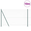 Paletto per recinzione Vidaxl verde 10 x 1,6 m (maglia 13 mm) in acciaio e PVC