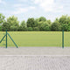 Vidaxl afrasteringspaal groen 25 x 0,4 m (36 mm gaas) staal en pvc