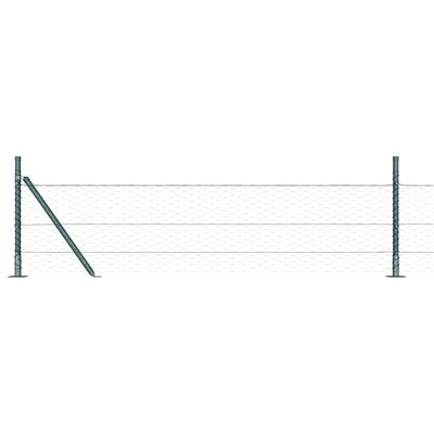Paletto per recinzione Vidaxl verde 25 x 0,5 m (maglia 36 mm) in acciaio