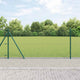 Poste para valla Vidaxl verde 25 x 0,8 m (malla 13 mm) acero y PVC