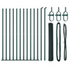 Poste para valla Vidaxl verde 25 x 1,2 m (malla de 25 mm) acero