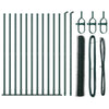 Poste para valla Vidaxl verde 25 x 1,2 m (malla de 36 mm) acero