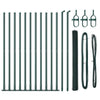 Vidaxl afrasteringspaal groen 25 x 1,4 m (25 mm gaas) staal en pvc