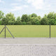 Vidaxl afrasteringspaal grijs 10 x 0,4 m (25 mm gaas) staal en pvc
