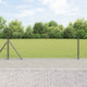 Vidaxl afrasteringspaal grijs 10 x 0,4 m (50 mm mesh) staal en pvc