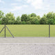 Vidaxl afrasteringspaal grijs 25 x 0,6 m (13 mm gaas) staal en pvc