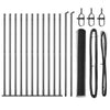 Vidaxl afrasteringspaal grijs 25 x 0,8 m (25 mm gaas) staal en pvc