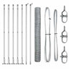 Vidaxl afrasteringspaal zilver 10 x 0,8 m (36 mm gaas) staal