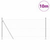 Poste para valla Vidaxl plateado 10 x 1 m (malla 36 mm) acero