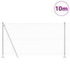 Vidaxl afrasteringspaal zilver 10 x 1,2 m (13 mm gaas) staal
