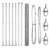 Vidaxl afrasteringspaal zilver 10 x 1,6 m (50 mm gaas) staal