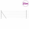 Poste para valla Vidaxl plateado 25 x 0,4 m (malla 13 mm) acero