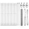 Poste para valla Vidaxl plateado 25 x 1 m (malla 50 mm) acero